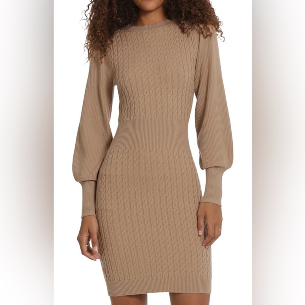 NWOT Donna Morgan Cable Knit Sweater Dresses